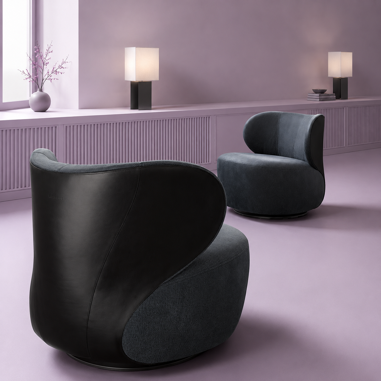 Italian Light Luxury Swivel Accent Chair