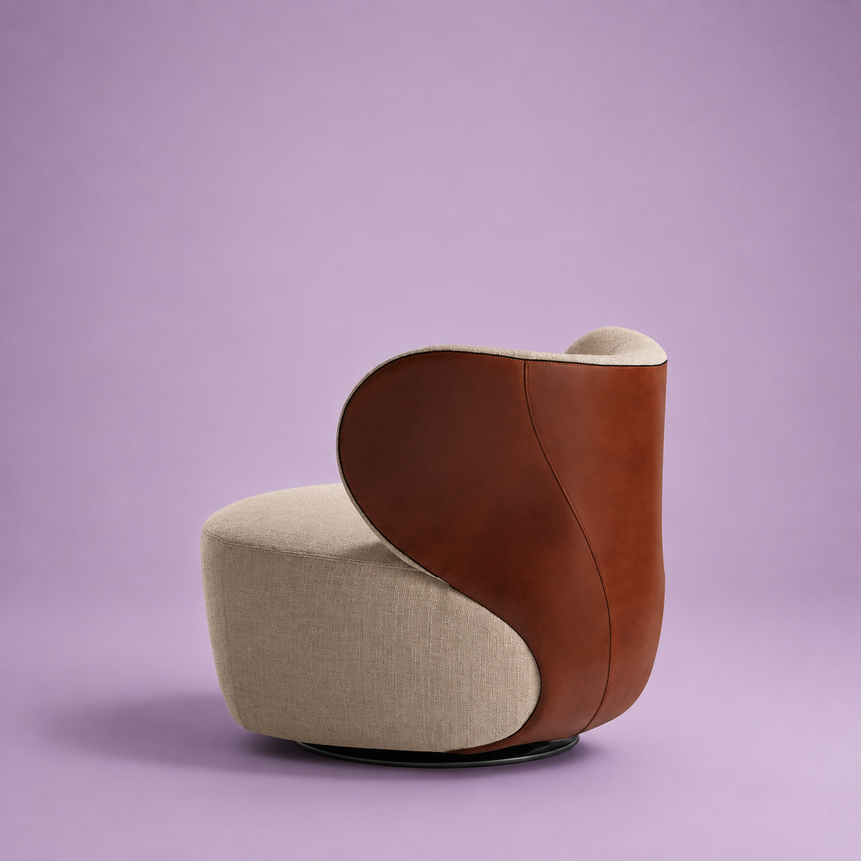 Italian Light Luxury Swivel Accent Chair