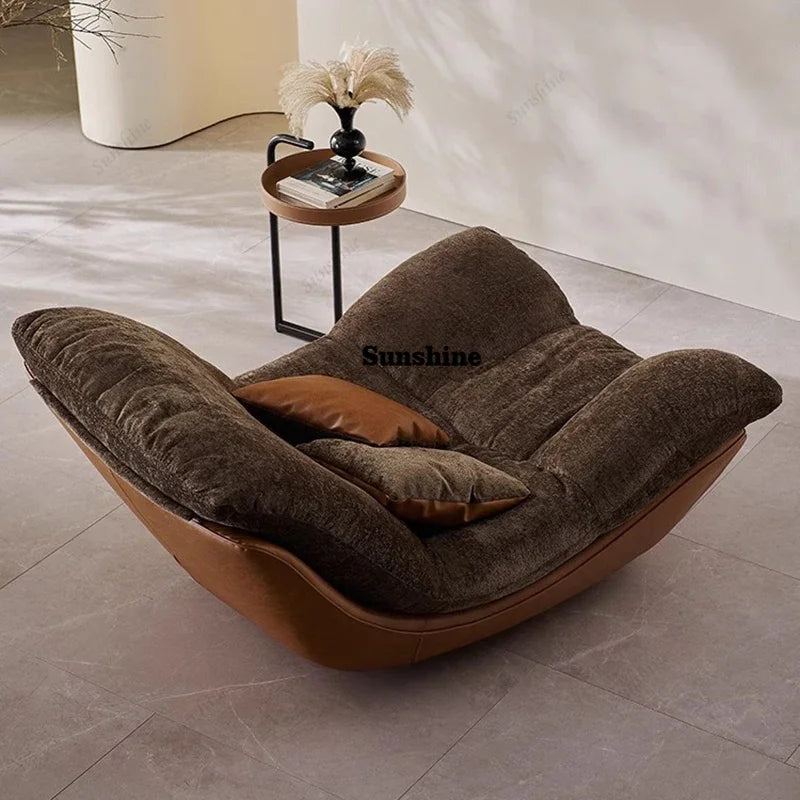 Luxury Curved Couch Living Room Single Lazy Boneless Living Room Sofas Modern Puff Woonkamerbanken Living Room Furniture  FT